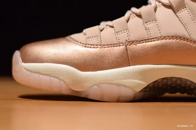 Rep Kickmax Gold 11 Air Jordan GS AH7860-105 Rose Low 0403